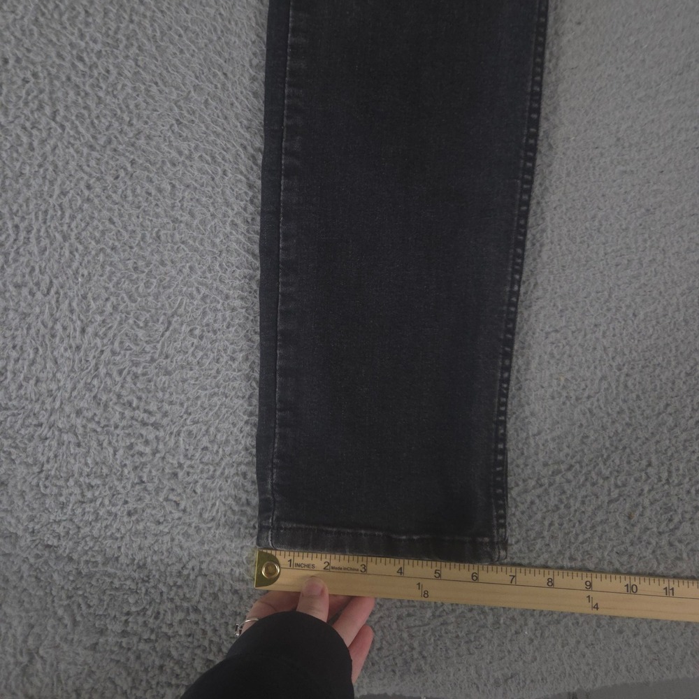 Levi's Jeans Mens 32x34 Black 511 Slim Leg Cotton Blend Faded Denim Pants Preppy - Picture 2 of 12